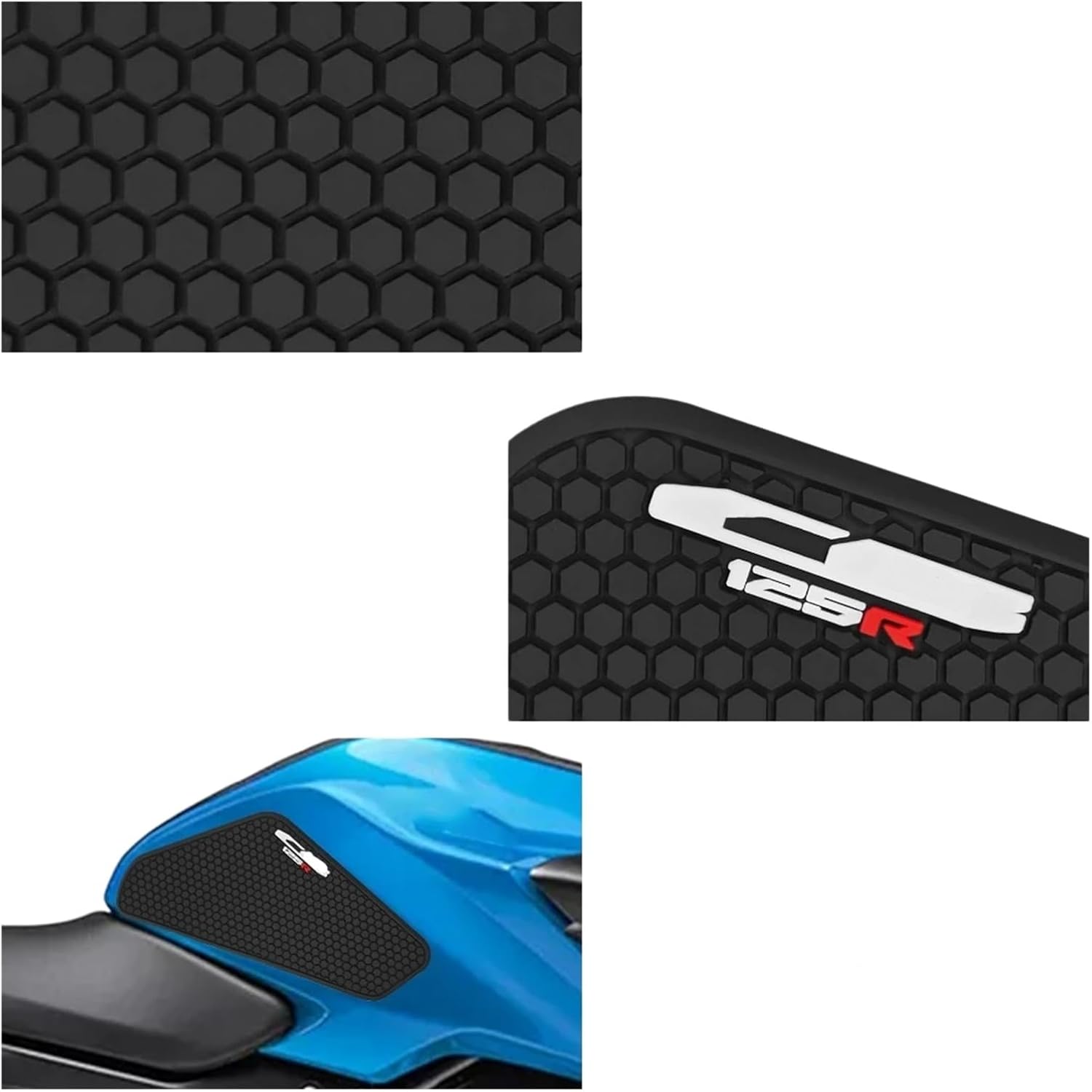 Motorcycle Tank Sticker for CB125R 2018-2025 Motorcycle Fuel Tank Pad Traction Anti-Slip Sticker Decal Gas Knee Grip Protector.