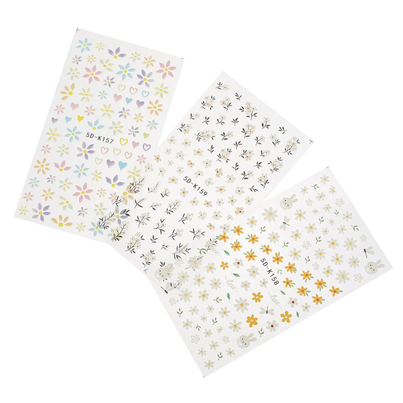 Ipetboom 15pezzi Adesivi Per Unghie Stickers Manicure Adesivi Decori Per Unghie Facili Da Usare Per Decorazioni Uniche Art Fai Te Casa o Salone