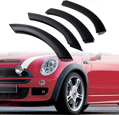 Miniatura 5 de Astra Depot Juego de 4 guardabarros de rueda delantera con kit de montaje compatible con Mini Cooper 2002-2008 R50 R53 S R52 S convertible lado del