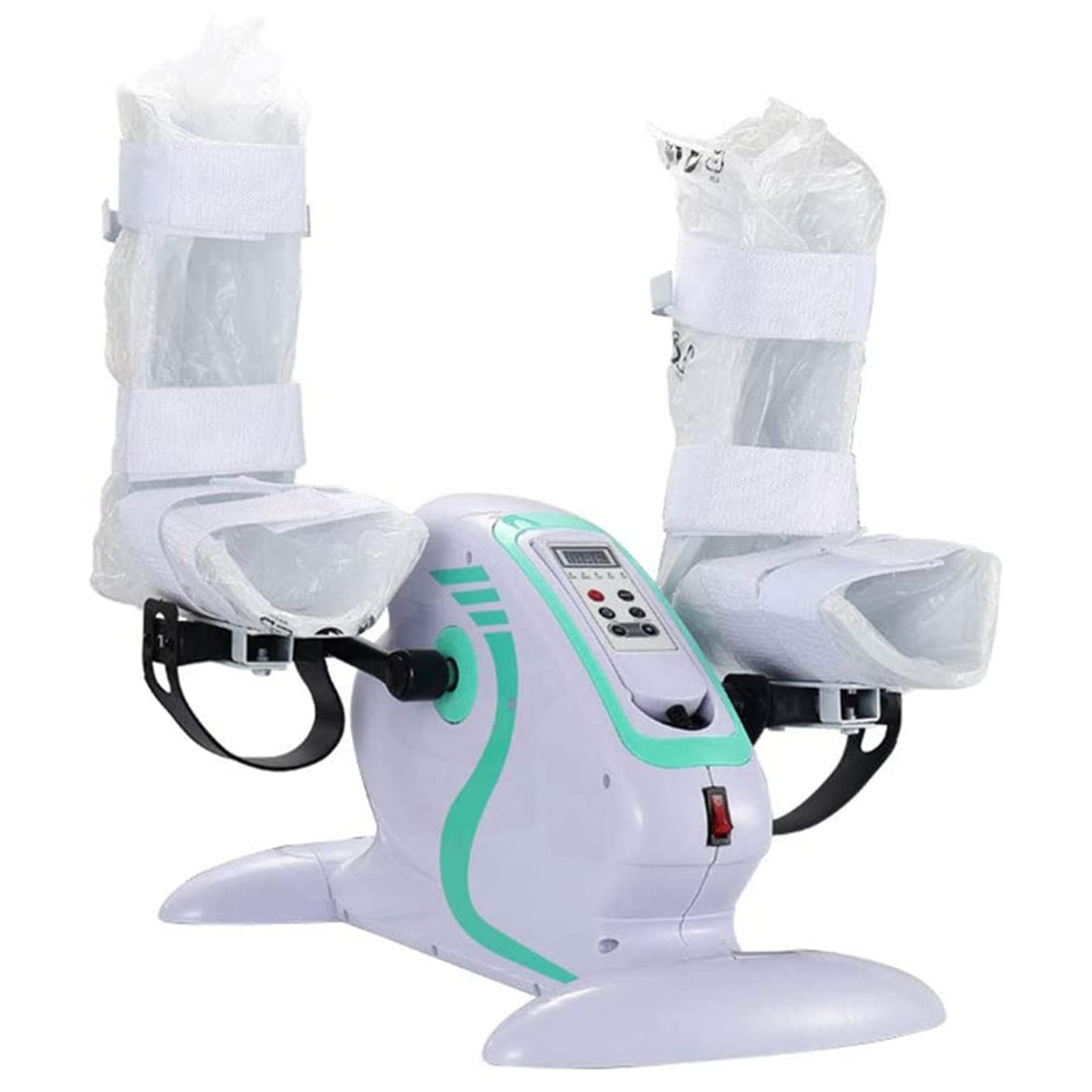 Pedales Estáticos Ejercicio eléctrico motorizado, Mini Bicicleta estática para Ciclismo de Mano, Brazo, Rodilla y Pierna, Equipo de rehabilitación de Fitness para Ancianos, discapacitados