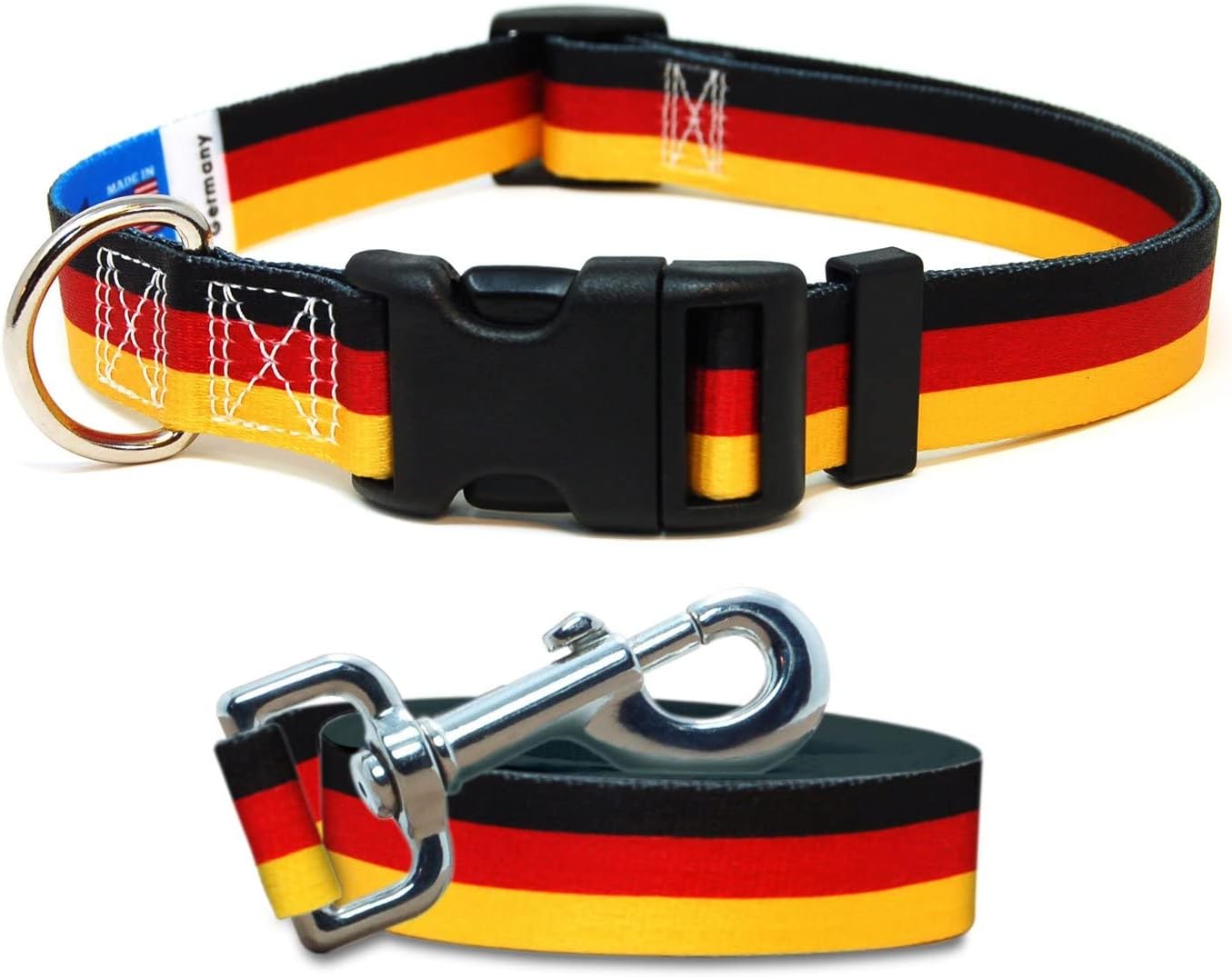 German Canine Collar and Leash Set | Germany Flag | Nice for Nationwide Holidays, Particular Occasions, Festivals, Independence Days, Sporting Occasions | XSmall Small Medium Massive XLarge