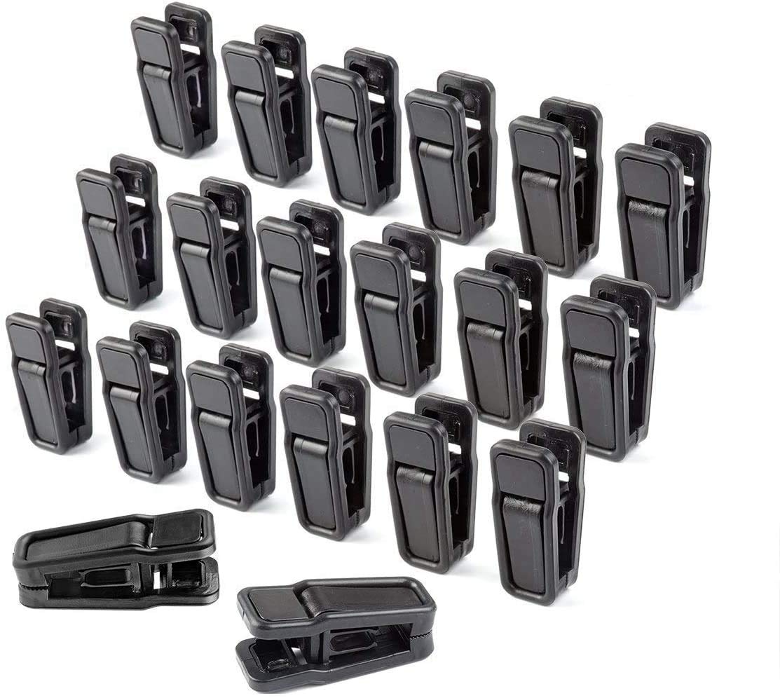 HOMEERR Plastic Baby Hanger Clips, Slim-line Finger Clips Set Clothes Hanger Velvet Hanger (Black, 40)