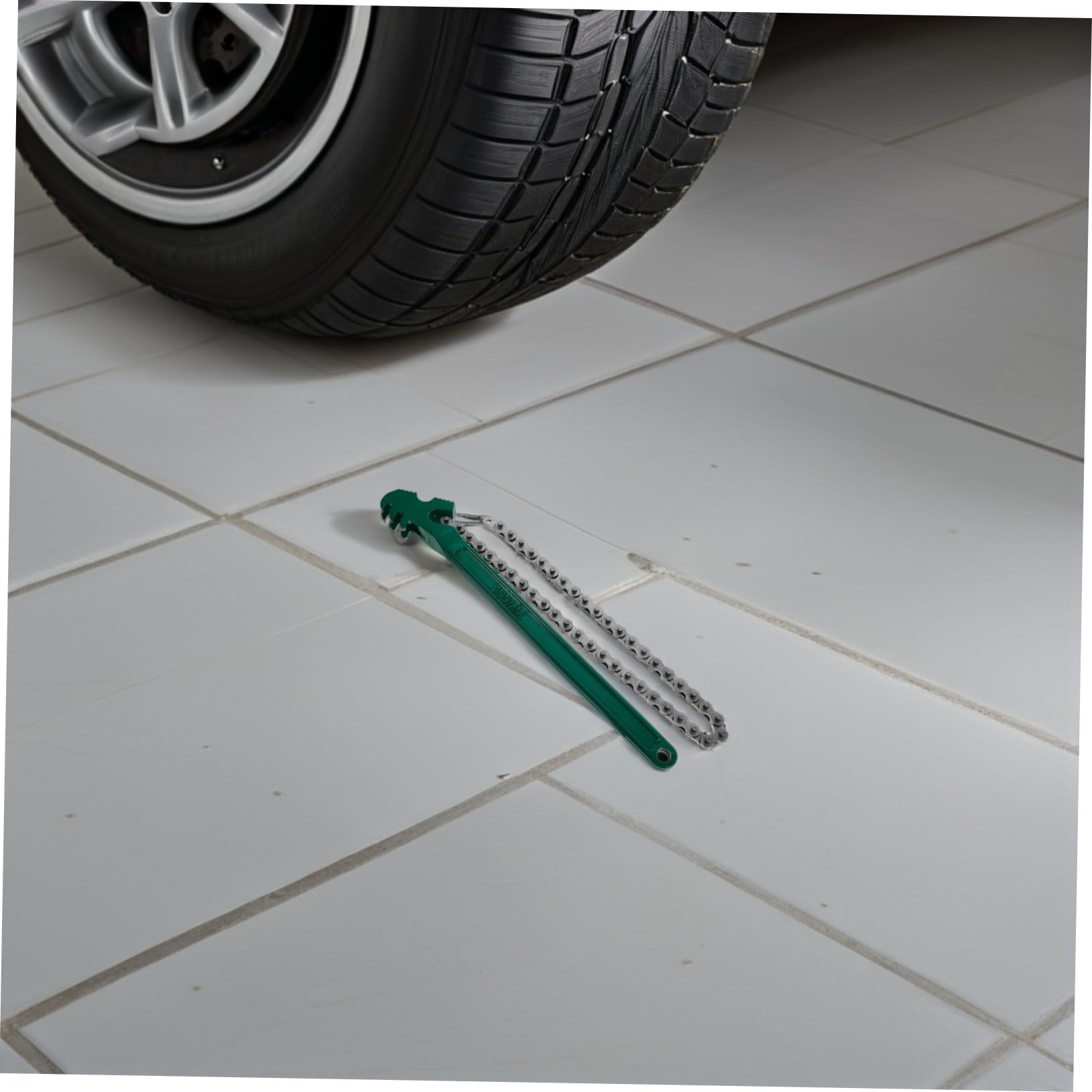 Sosoport 2 Pièces Clé à Chaîne pour Robuste et Multifonction Clé à Sangle avec Chaîne Outil de Réparation et Entretien Auto et Plomberie Prise Antidérapante Usage Professionnel et