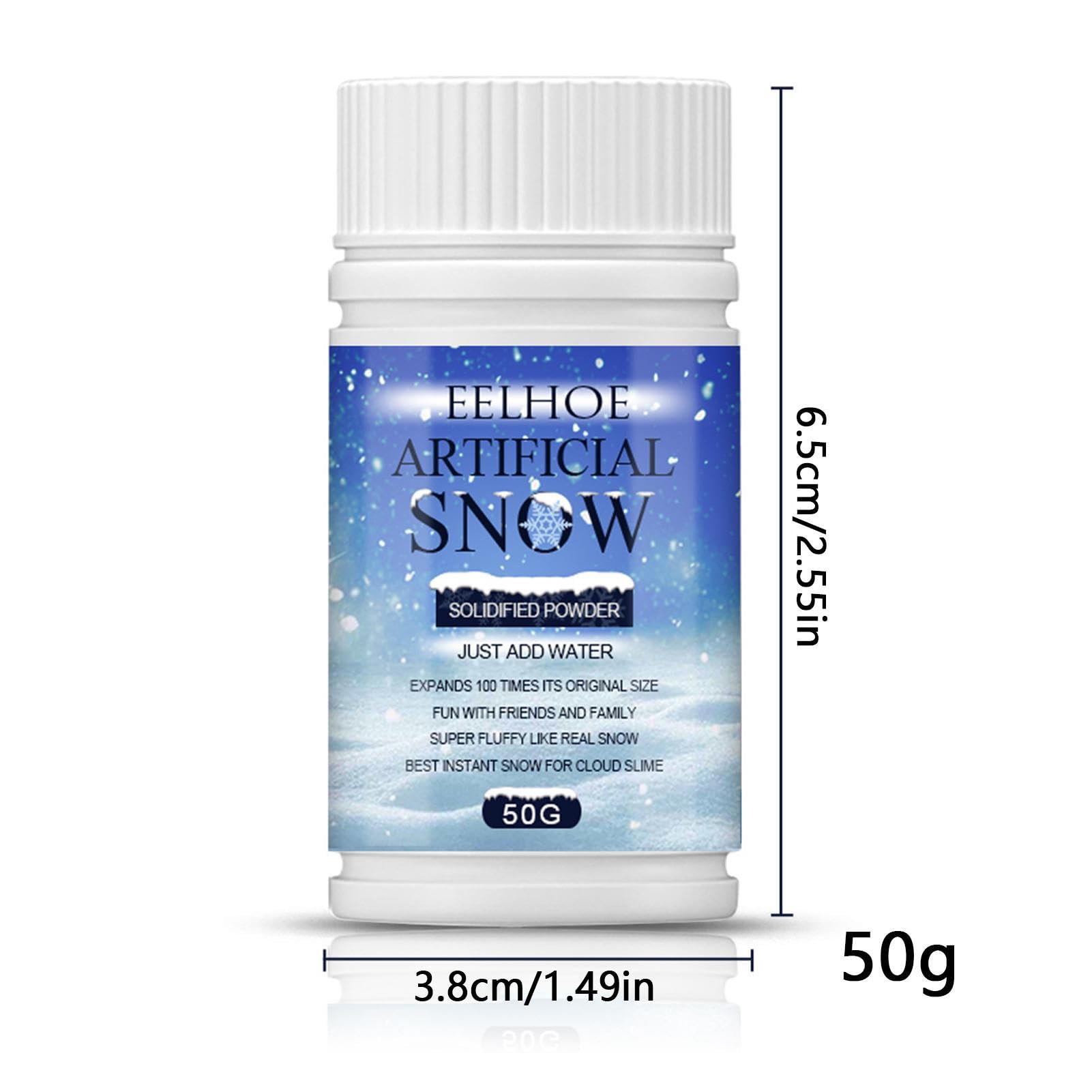 Stronrive Instant Snow Powder | Winter Instant Faux Snow Powder for Playing,Winter Artificial Snow for Decorating Trees, Corridors, Courtyard without Harm