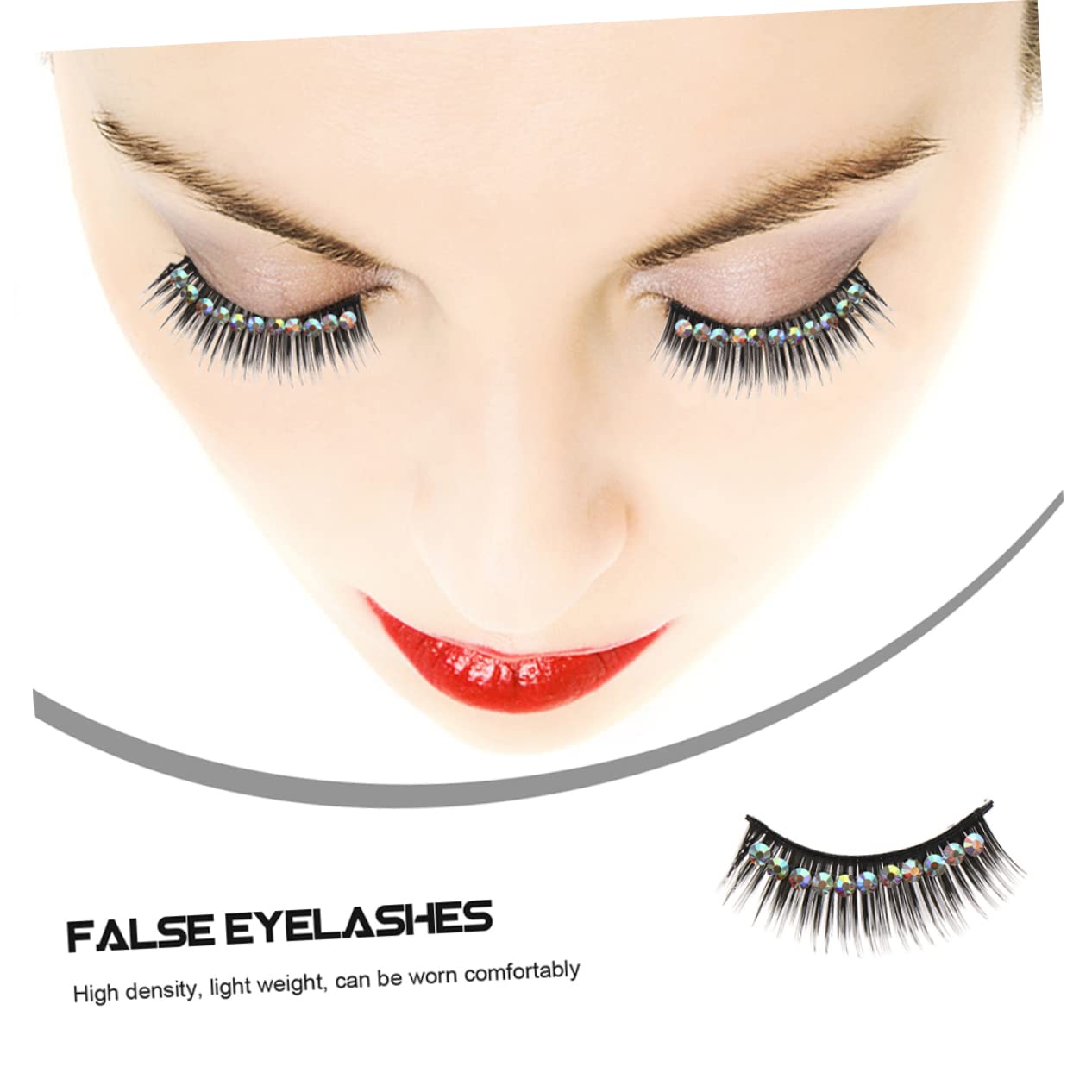 Beavorty 40paare Falsche Wimpern Für Dramatische Looks Glänzende Wimpern Für Cosplay Bühnenaufführungen Und Partys Wasserfest Einfach Zu Verwenden Natürlicher Effekt Mit Glitzer