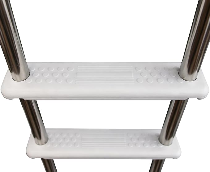 Escalera para piscina sobre tierra Acero inoxidable miniatura 5