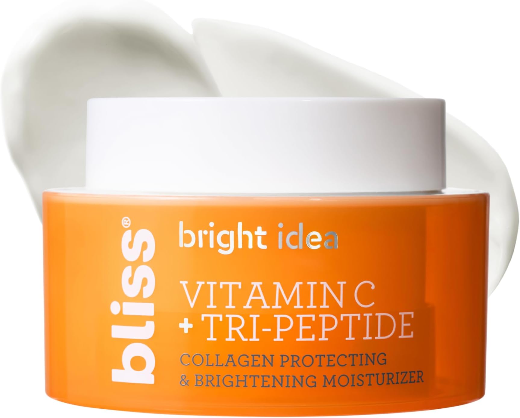 Bliss Vitamin C + Tri-Peptide Brightening Moisturizer | Squalane & Hydration Boosters | Anti-Aging Face Cream for Collagen and Elasticity | Clean Vegan & Cruelty Free 1.7 fl oz