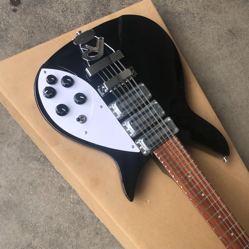 Guitarra eléctrica Custom 325 en color negro con 12 cuerdas: perfecta for músicos profesionales y entusiastas que buscan un sonido alto