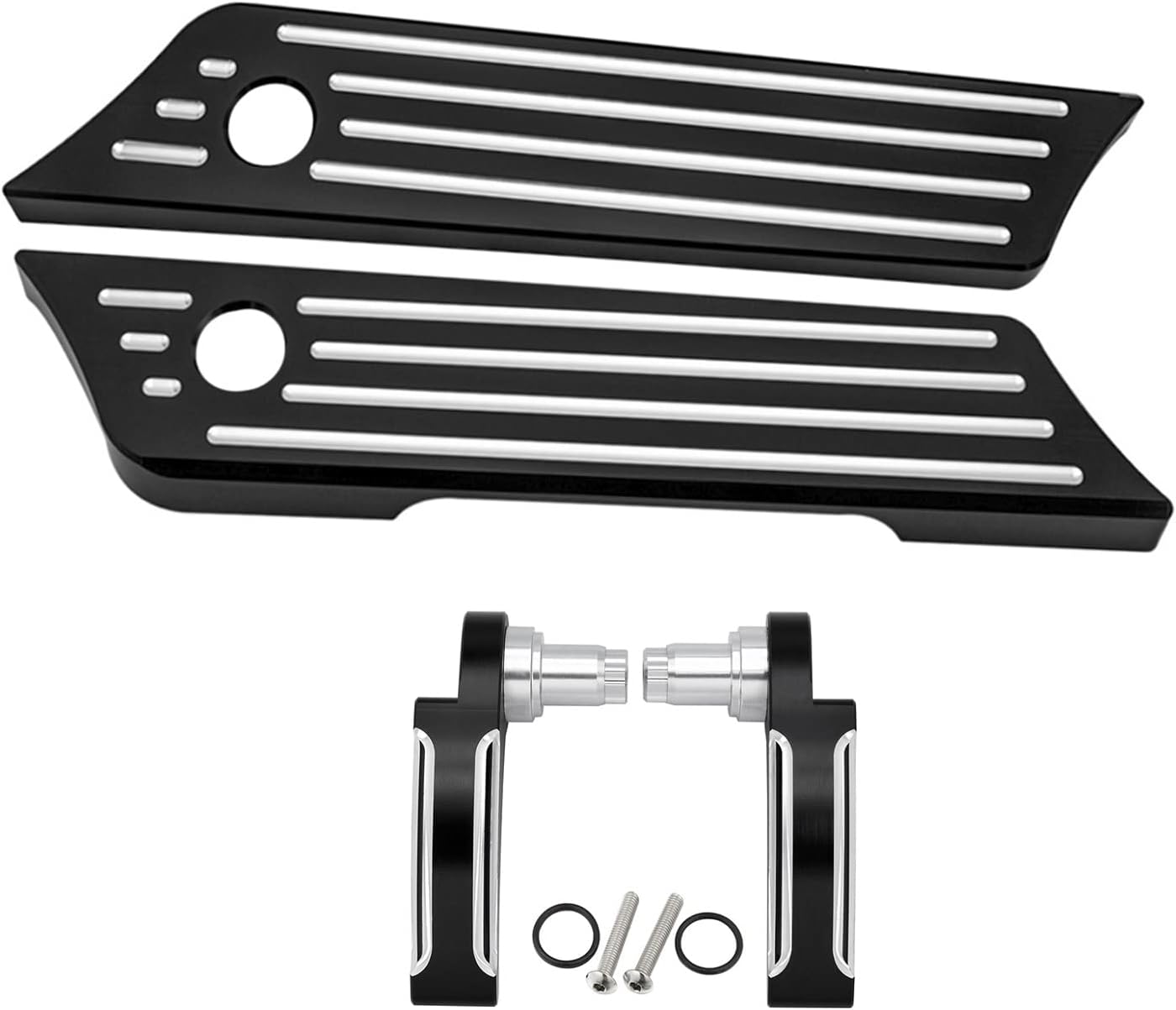 VENOAL 4 x riflettori per Street Glide Glide Road Glide Road King Latch Covers laterali visibilità 2014-2020