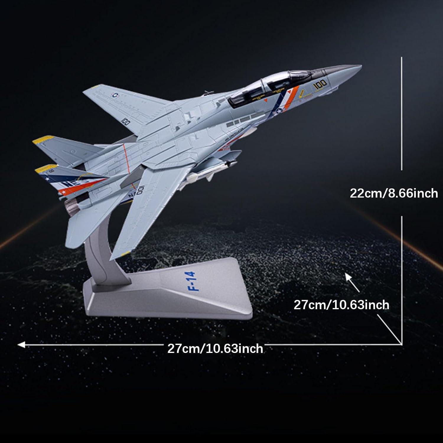 Menolana 1:72 J35 Airplane Model Decor Miniature Toys Birthday Gift Zinc Alloy Helicopter Simulation Retro Plane for Cafe Bedroom Home, F14K