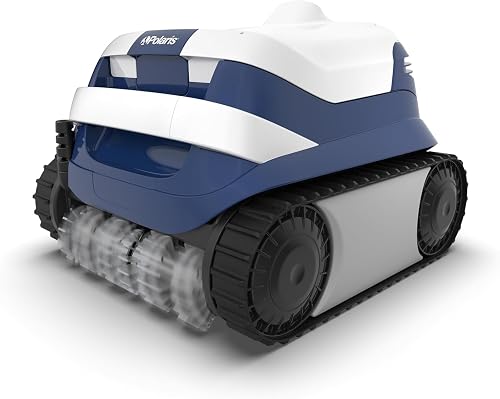 Polaris ERA 820 Robotic Pool Cleaner, Corded, Cyclonic Vacuum | 60ft Swivel Cable, Large Canister, Includes Caddy and Cover, for In-Ground Pools