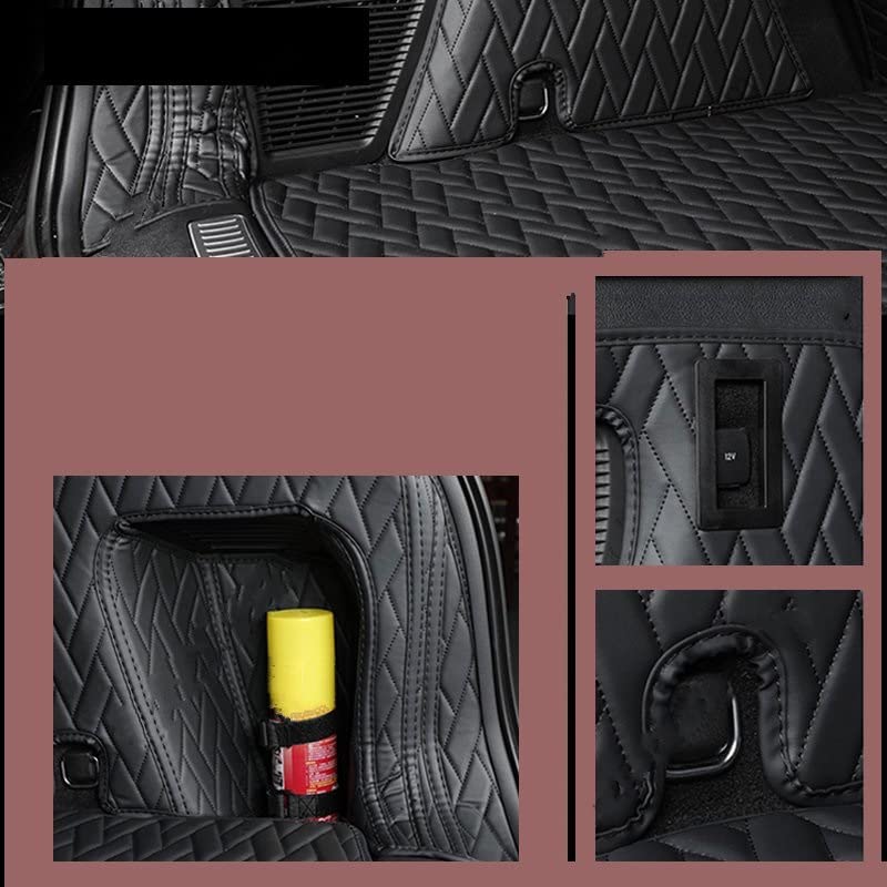 Tappetini Auto AIPOIL Per Lincoln Corsair 2020-2024 - Set Completo Fila Anteriore, Posteriore E Bagagliaio In TPE Nero