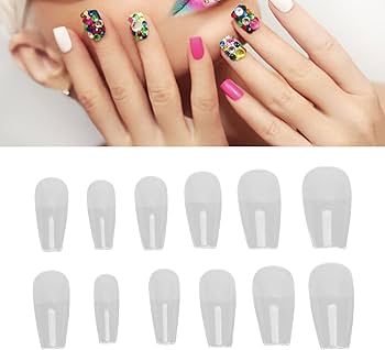 Amazon | 付け爪チップ、マルチサイズ 504 (12#) | DAUZ | ネイル