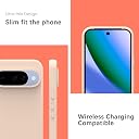 YATWIN Silicone Back Case for Google Pixel 10/10 Pro, Soft-Touch, Shockproof Phone Back Cover for Google Pixel 10/10 Pro - Light Pink gallery image
