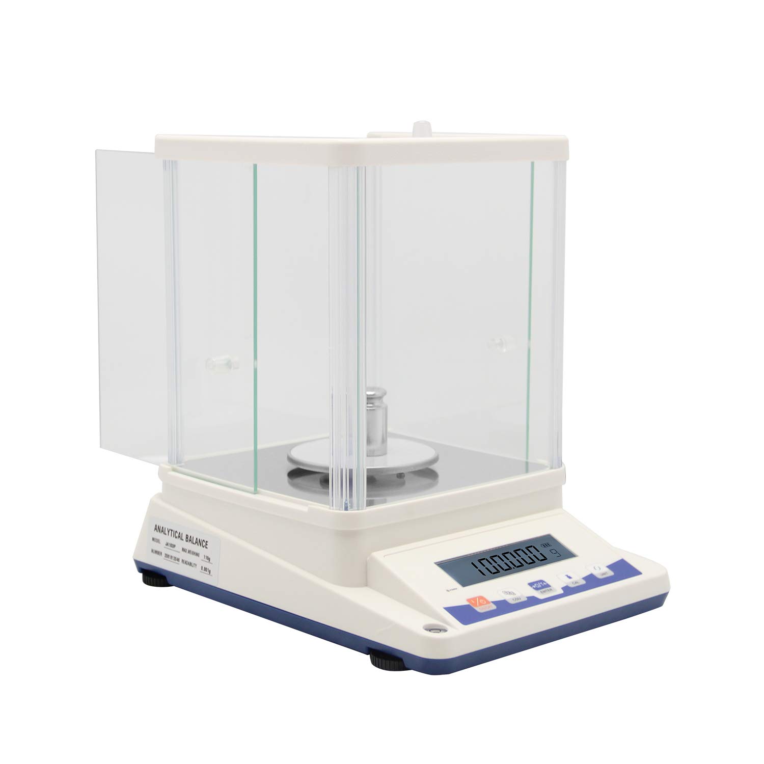 Hochpräzise elektronische Waage, 1 mg, 0,001 g, Schmuckwaage, Labor-Digitalwaage, externe RS232-Schnittstelle, Labor-Analysenwaage for Labor, Apotheke, Schule(100g)
