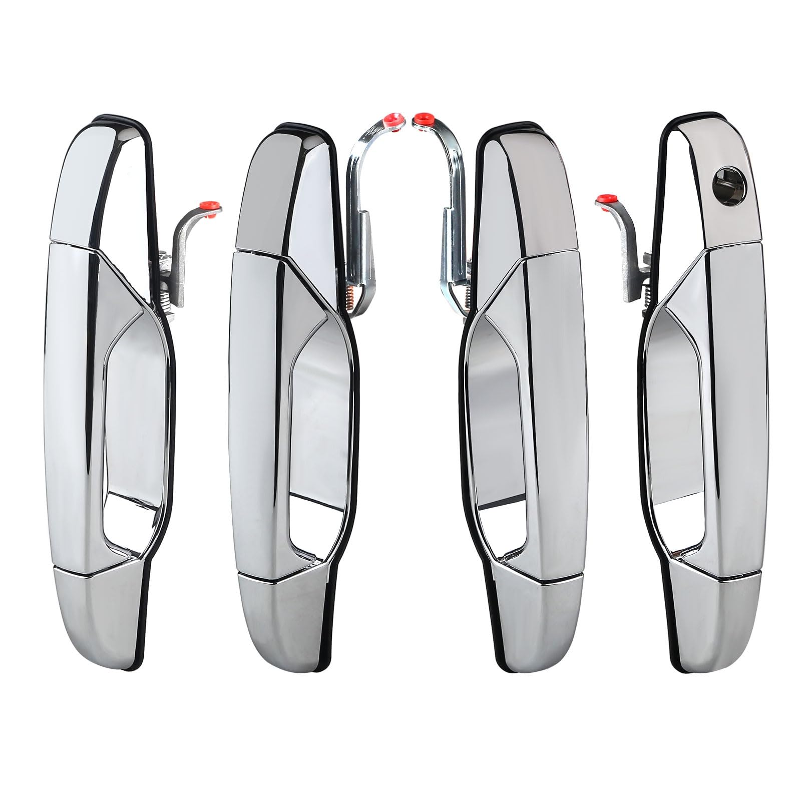 OHKYLSD Door Handle Chrome Exterior Door Handle 5960521 25960526 for Cadillac for Escalade 2007 2008 2009 2010 2011 2012 2013 Replacement Handles