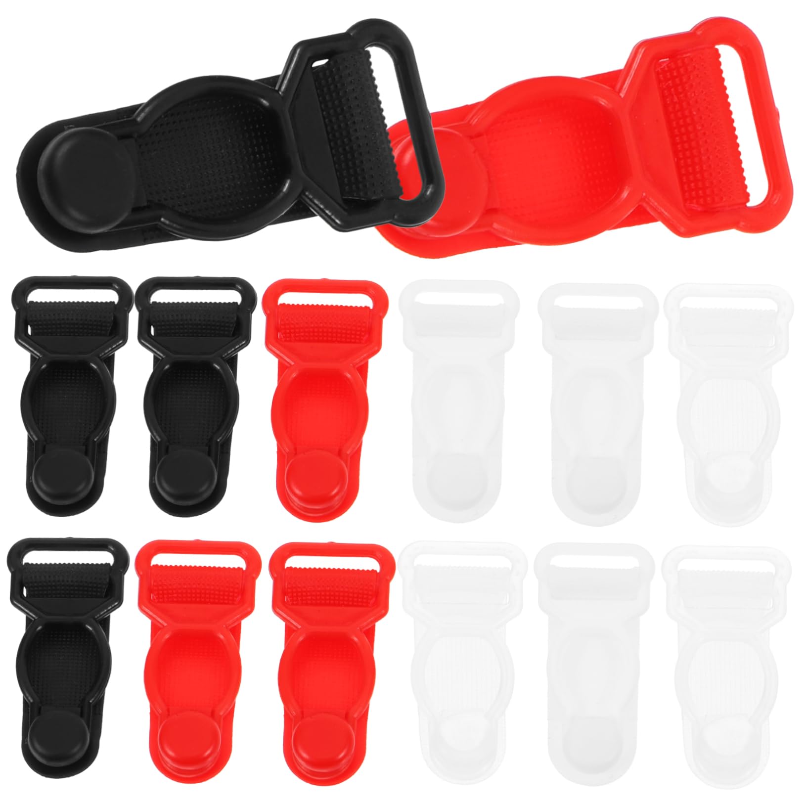 TINEASUR 80pcs Non-slip Sock Buckle Garter Strap Buckle for Men Women Easy Adjustable Sock Clamp
