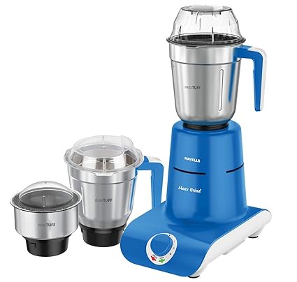 Havells Steel Jar and Cooper Winding Motor Mixer Grinder,56x23x28 cm,Blue