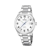 Festina Orologio Uomo Analogico in Acciaio Inossidabile 316L Argentato