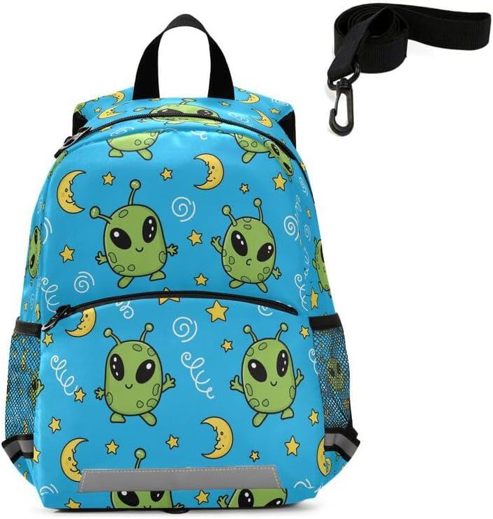 QUGRL Baby Boy Stork Toddler Backpack for Boys Girls It Is A Boy Kids School Backpack with Chest Strap Leash Preschool Schoolbag Nursery Kindergarten Bag for Daycare Travel Hiking School