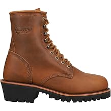 Chippewa Mens Classic 2.0 Limited Edition Logger 8 Inch Waterproof Round Toe Work/Duty - Brown - Size 11 EE