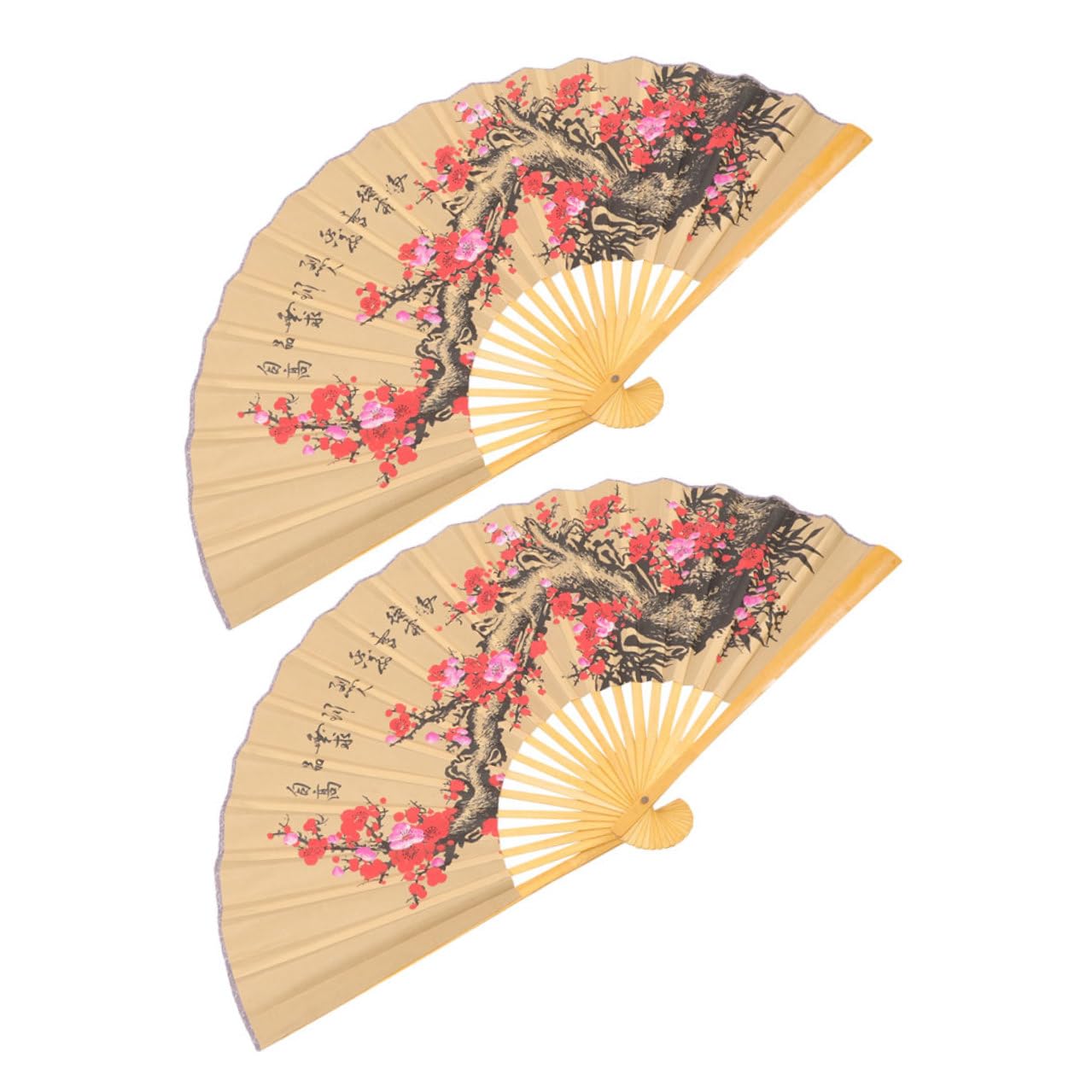 Éventails muraux asiatiques pliants en tissu rouge pour une ambiance zen et chaleureuse