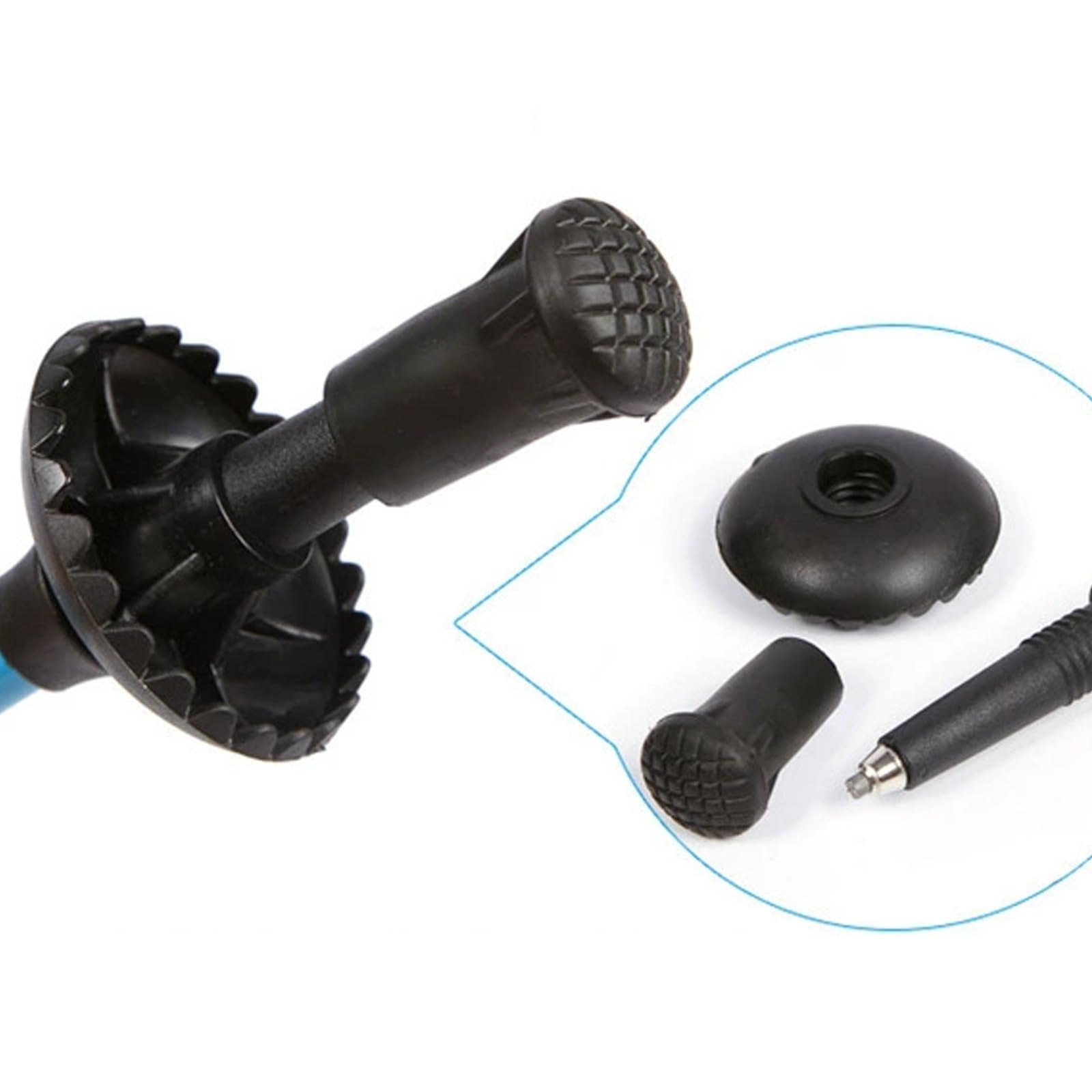 Dos Bastones de Senderismo de Fibra de Carbono para Uso en Exteriores, Telescópicos de 3 Segmentos y Plegables, Ideales para Trekking y Montañismo