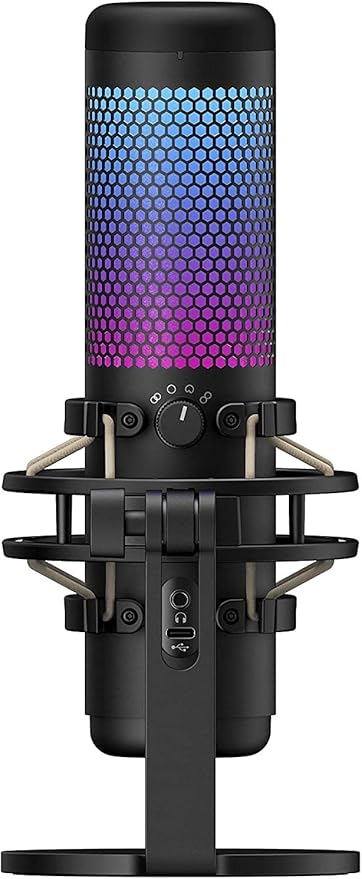 Micrófono USB con iluminación RGB para PC miniatura 3