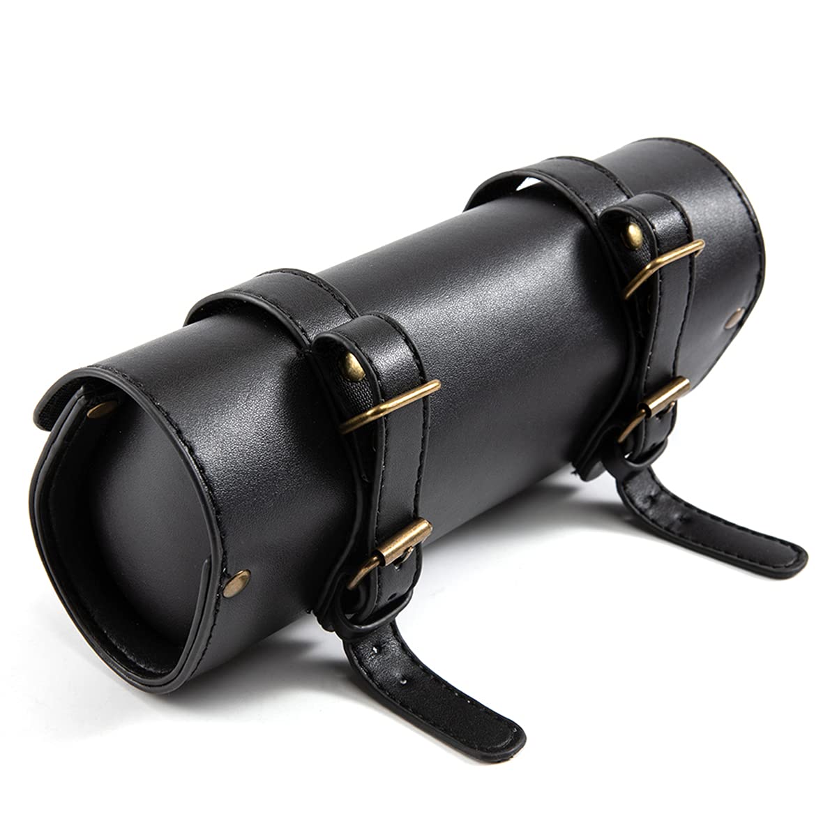 Motorrad Satteltasche Mini Motorradgabel Lenker Pu Leder Werkzeug Aufbewahrungstasche (A)
