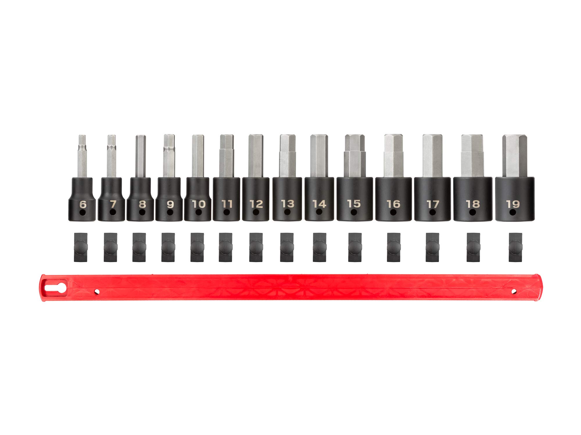 TEKTON 1/2 cala Drive Hex Impact Bit Socket Set, 14-częściowy (6-19 mm) | SIB92101