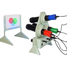 3-Color Light Source Demonstrator, Light Color Synthesis Experimental Device, Light Source Direction & Intensity Adjustable, Physics Teaching Aid for Students and Teenagers