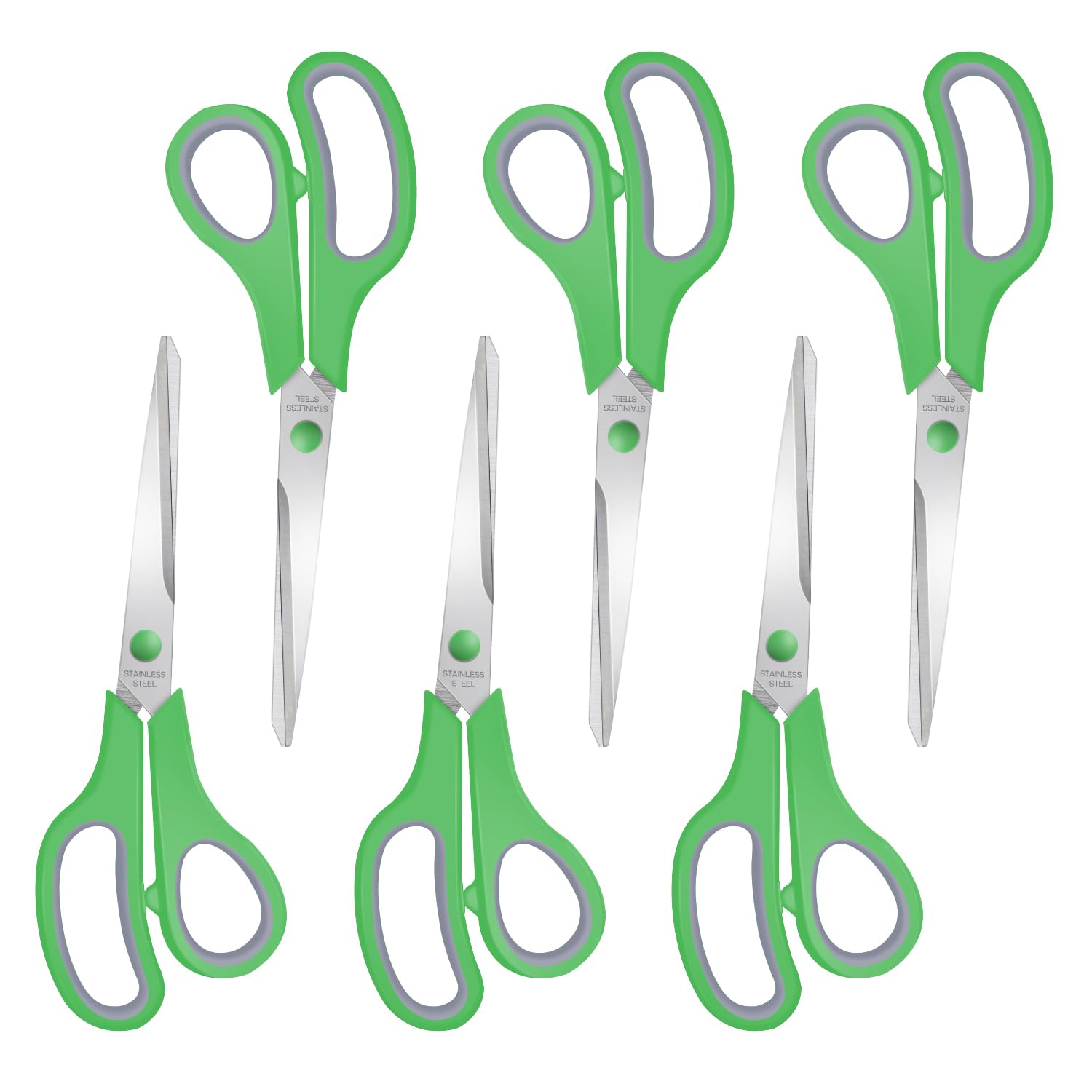 6 Pack Colorful Craft Scissors - Sharp & Durable -10