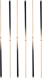 Pool Sticks 2-Piece 58 Inch Wooden Billiard Cue Hard Wood Pool Cues 19-21 oz Economic Cues Good for House and Bar Use American Pool Game Practice Cues for Begginer Starters