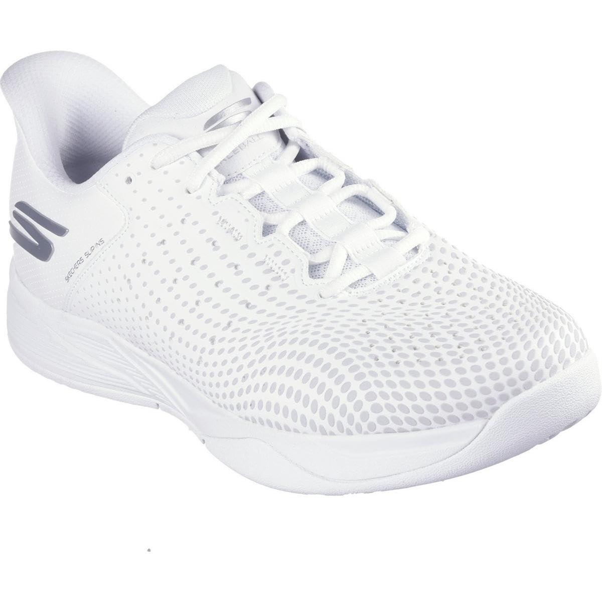 Skechers Men's Skechers Viper Court Reload Pickleball-Shoes, White/Textile Trim, 7 UK