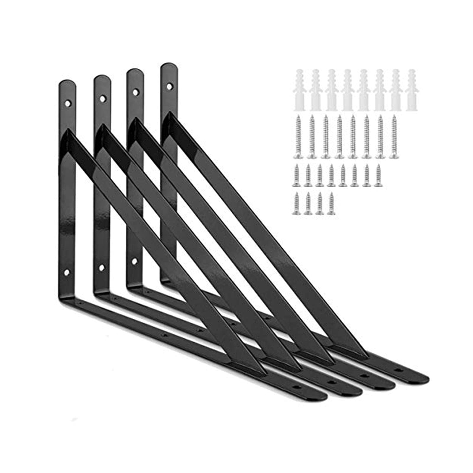 Buy 10 Inch Shelf Brackets Heavy Duty, Floating Shelves Tripod Triangle
