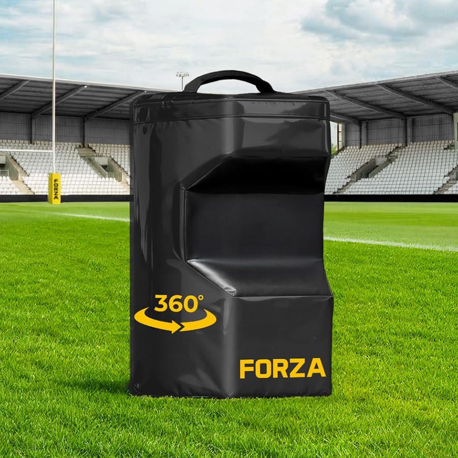 FORZA 360 Hit Rugby Tackle Bag - Rugby Tackle Pad & Contact Shield for Safer Training, Closed Cell Foam, Weatherproof PVC, Multiple Sizes & Colors