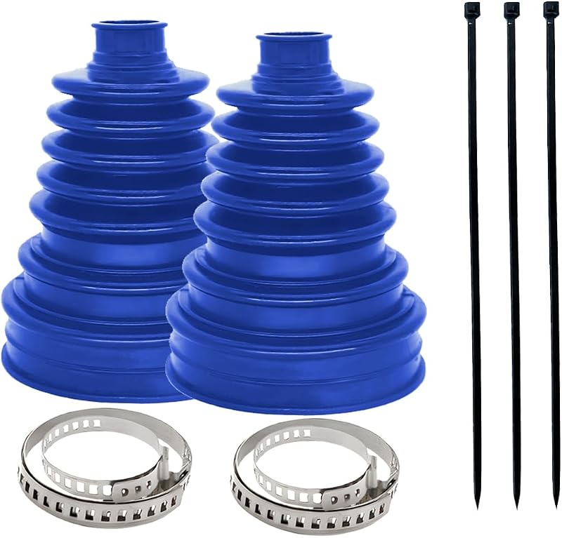 Kit de Coifa da Junta Homocinética TNAIYH em Silicone com Abraçadeiras e Abraçadeiras de Nylon – 2 unidades