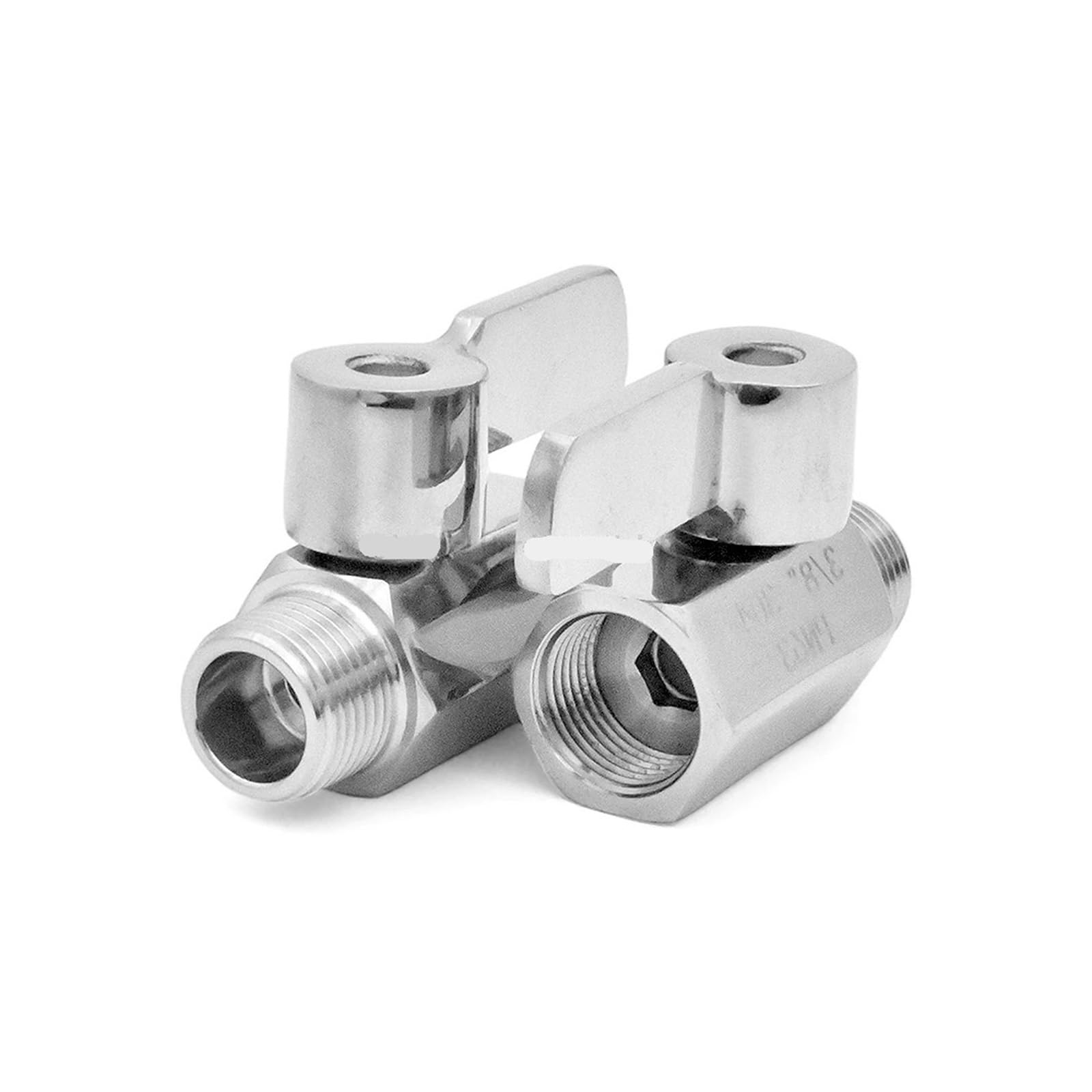 Mini robinet à tournant sphérique en acier inoxydable 304/316L