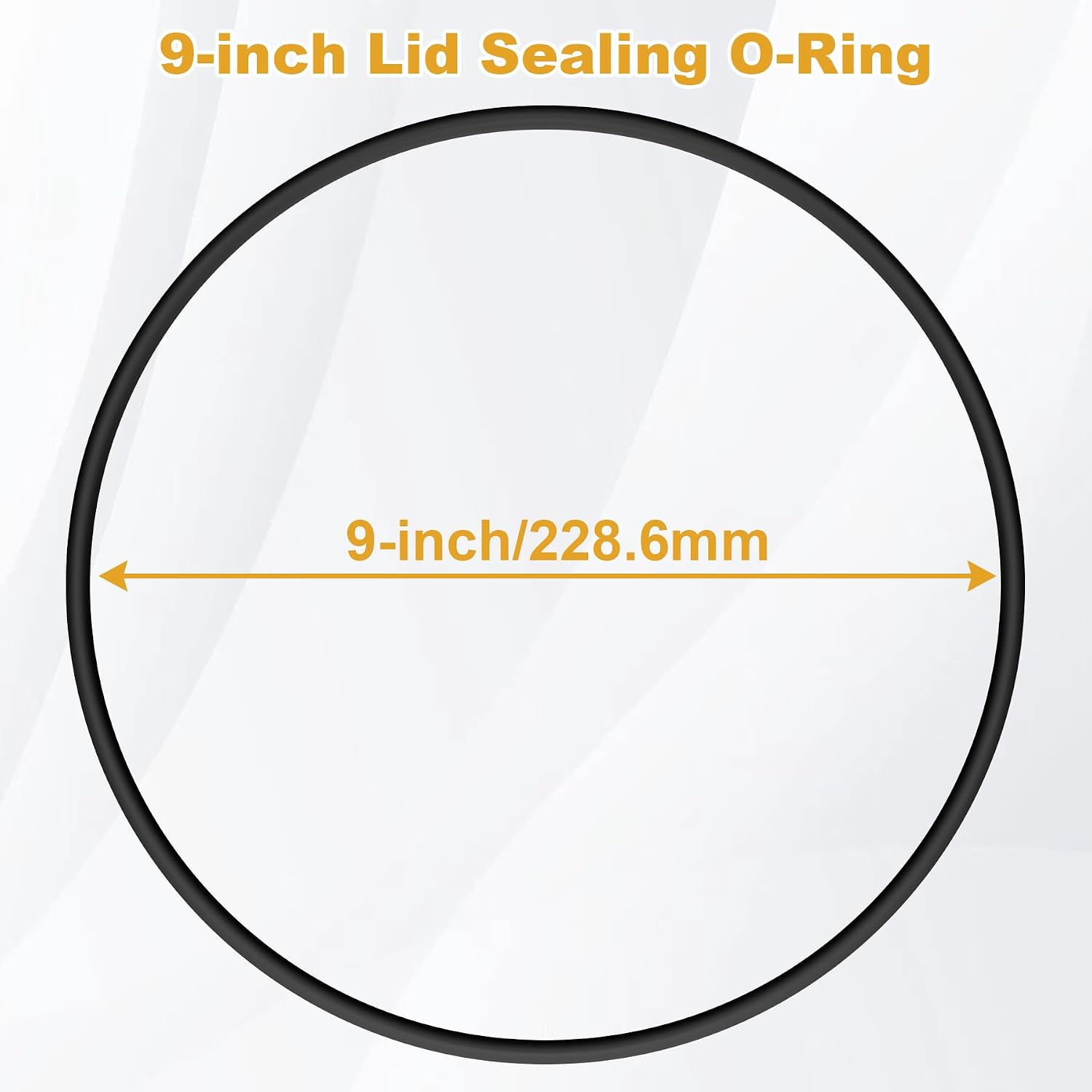 Showingo Replacement O-Ring Gasket Seals Compatible with Gamma2 Vittles Vault 9" Lids, Pet Food 5 Gallon Bucket Lid Sealing Gasket, Buna-N Oil & Grease Resistant Rubber