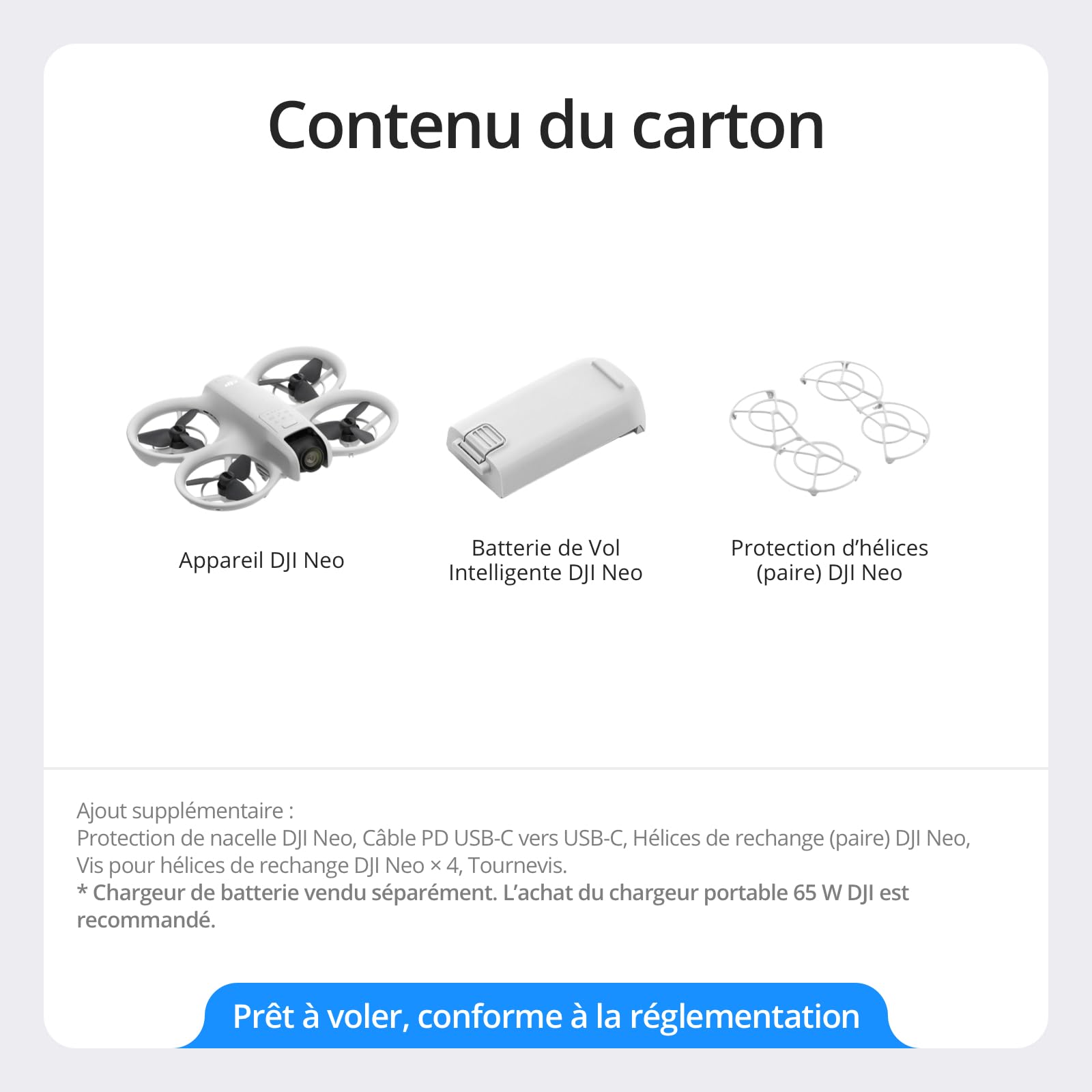 DJI Neo, Mini Drone avec Caméra 4K Ultra-HD pour Adultes