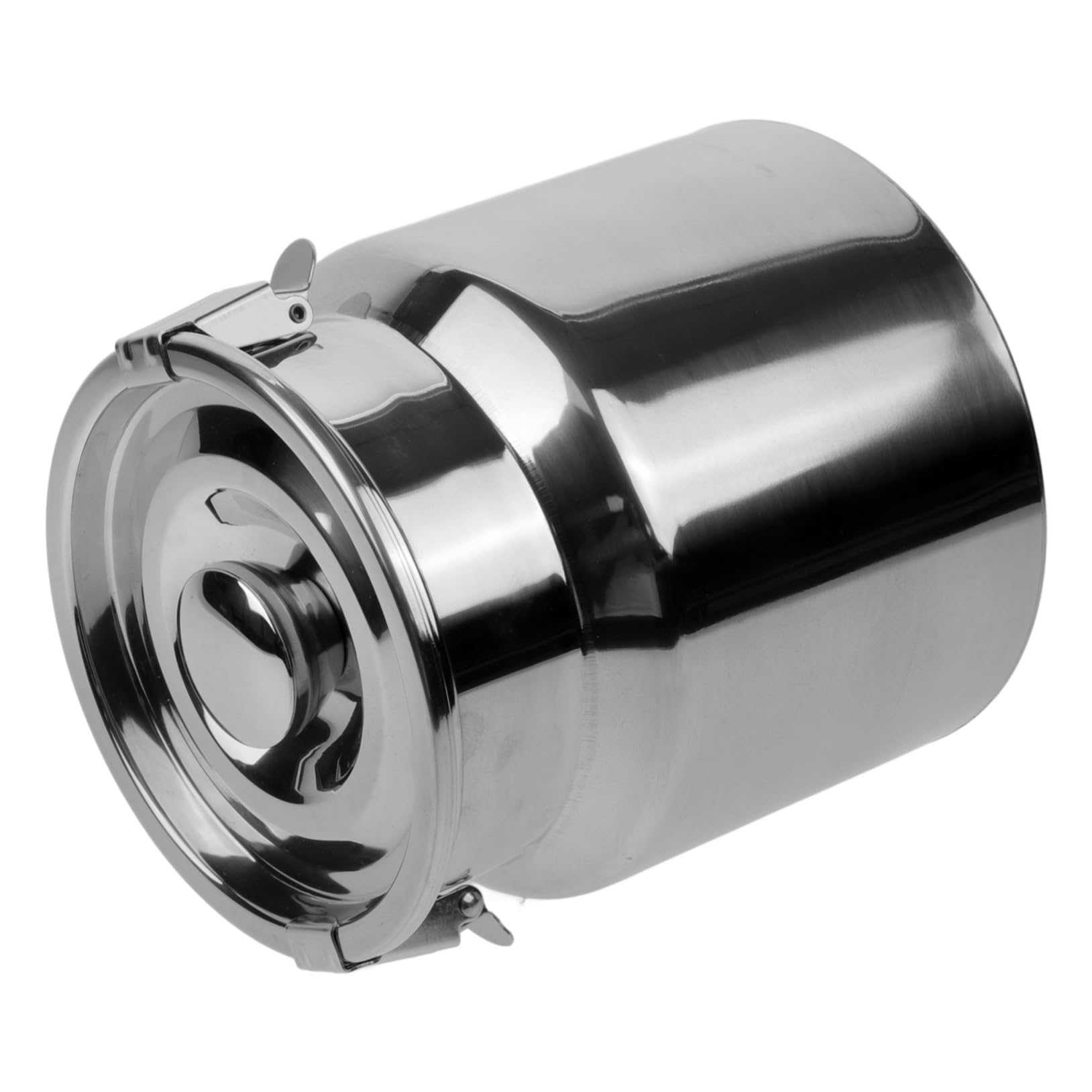 Mikinona Jarra de Leche de Acero Inoxidable de 2.5l Diseño Multiuso y Tapa Sellada para Almacenamiento en Cocina o Cafetería