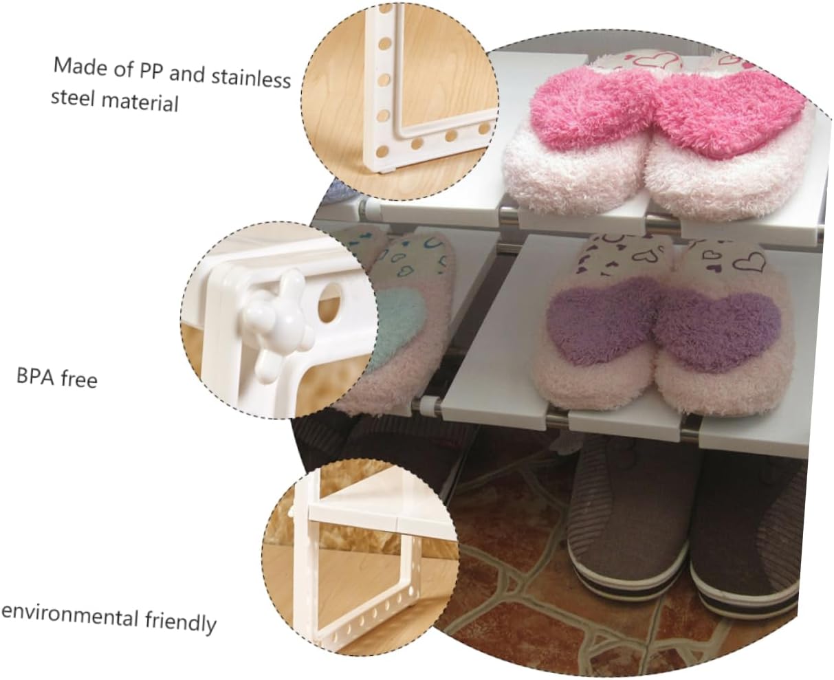 1pc under Sink Storage Shelf Organizer Stainless Steel Tidy Rack for Kitchen Bathroom Space-saving Cabinet Shelf and Baffle Spacing