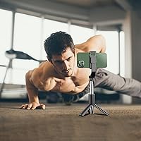 Vista 3 de Trakxy Trípodes para selfie stick para iPhone y Android con control remoto 3 en 1 extensible Bluetooth Selfie Stick Trípode, soporte portátil