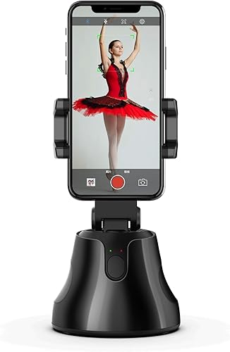 Robo 360 Rotation Smart AI cardán, soporte de seguimiento automático de cara y objetos, 360 manos libres, fotos y grabación de video en vivo para