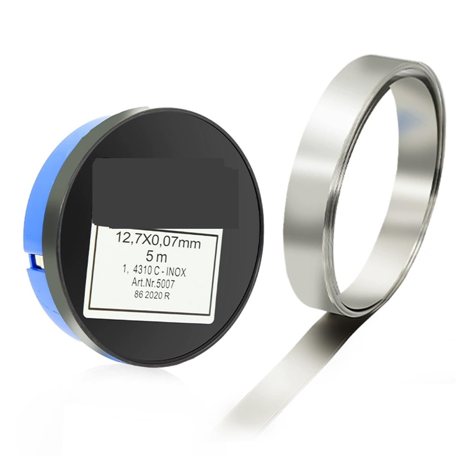 Edelstahl Feinblech Edelstahl-Spaltblech-Präzisionsdichtung 12,7 mm H+S Silikon-Fühlerlehreneinstellung 5M(T 0.5mm)