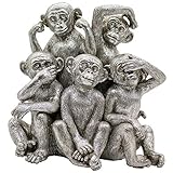 Estas figuras con forma de mono tienen unas dimensiones de 22,5x14,5x22 cm