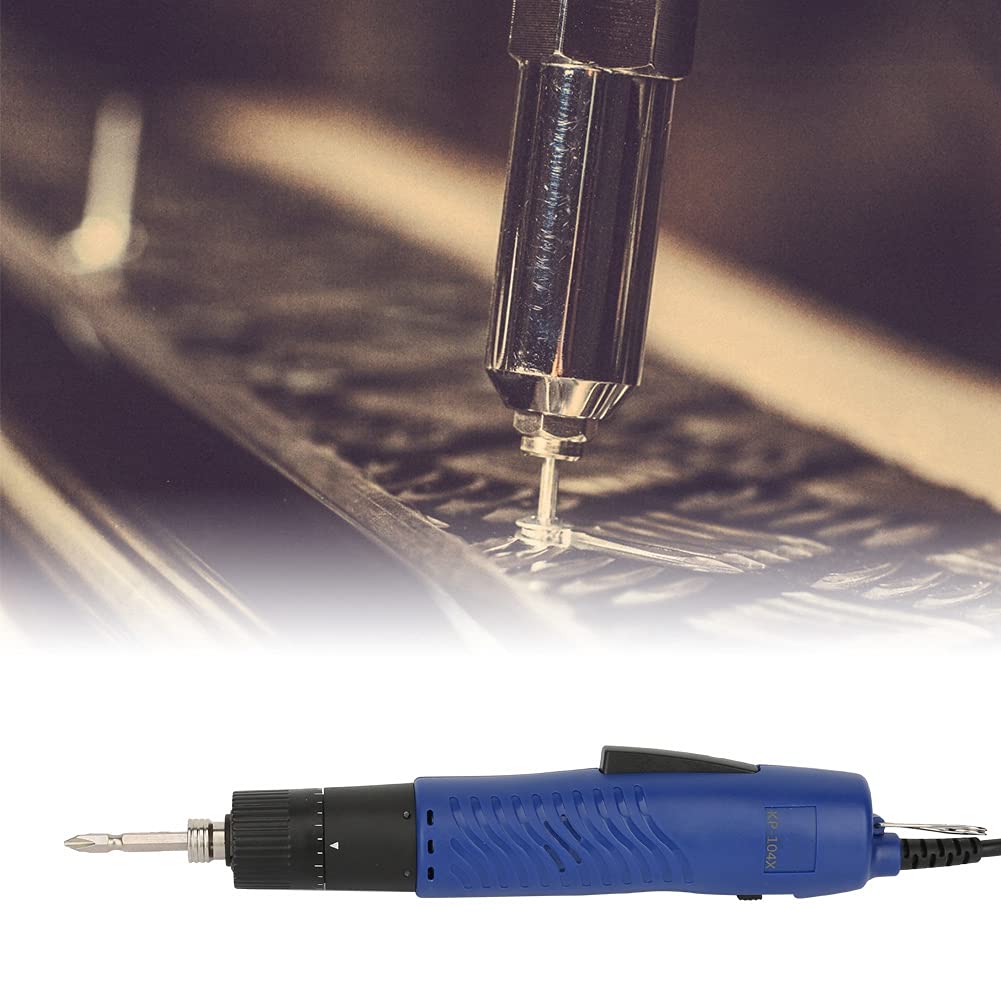 Cacciavite Elettrico Regolabile, Avvitatori Elettrici Cacciaviti Coppia 1/4" Gambo Dritto Portatile Kit di Riparazione Avvitato Elettrico Semiautomatico 900 Giri/min Vite Adatta per(Spina UE 220V)