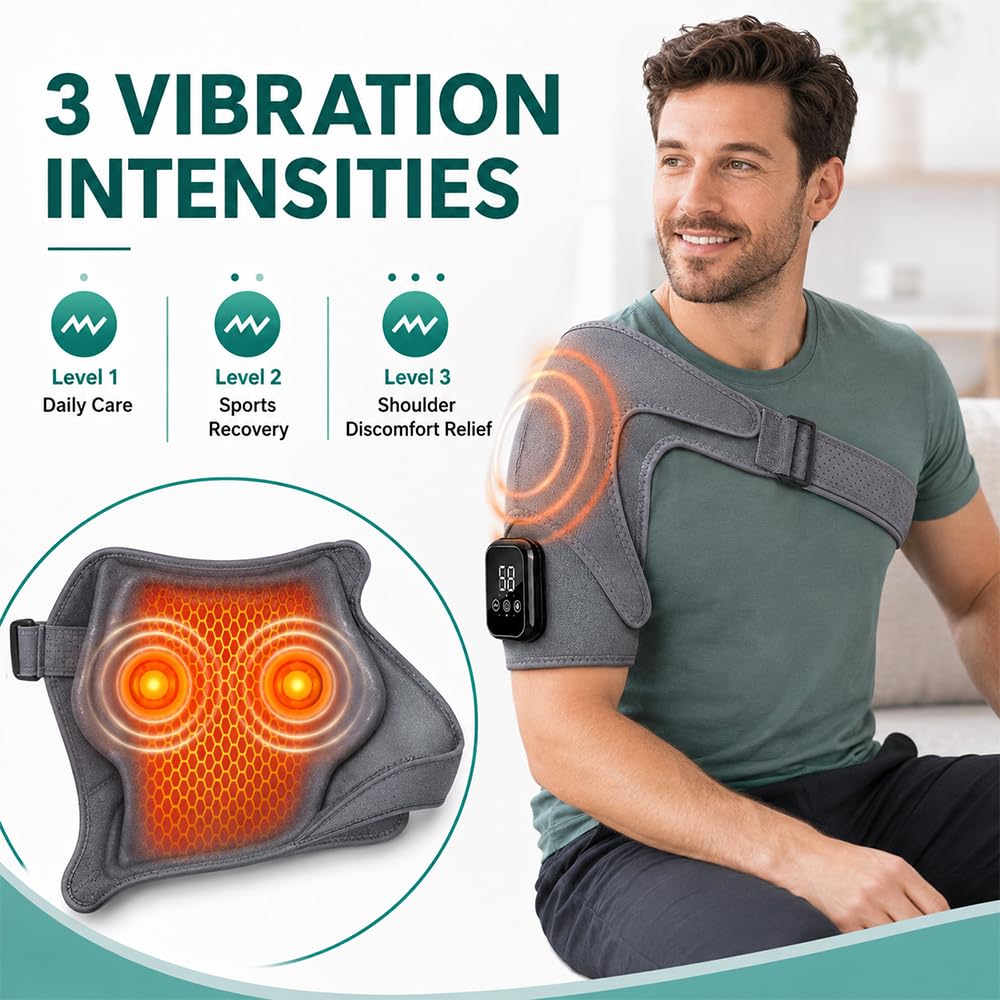 3 in 1 Masajeador de Hombros con Calor y Vibración