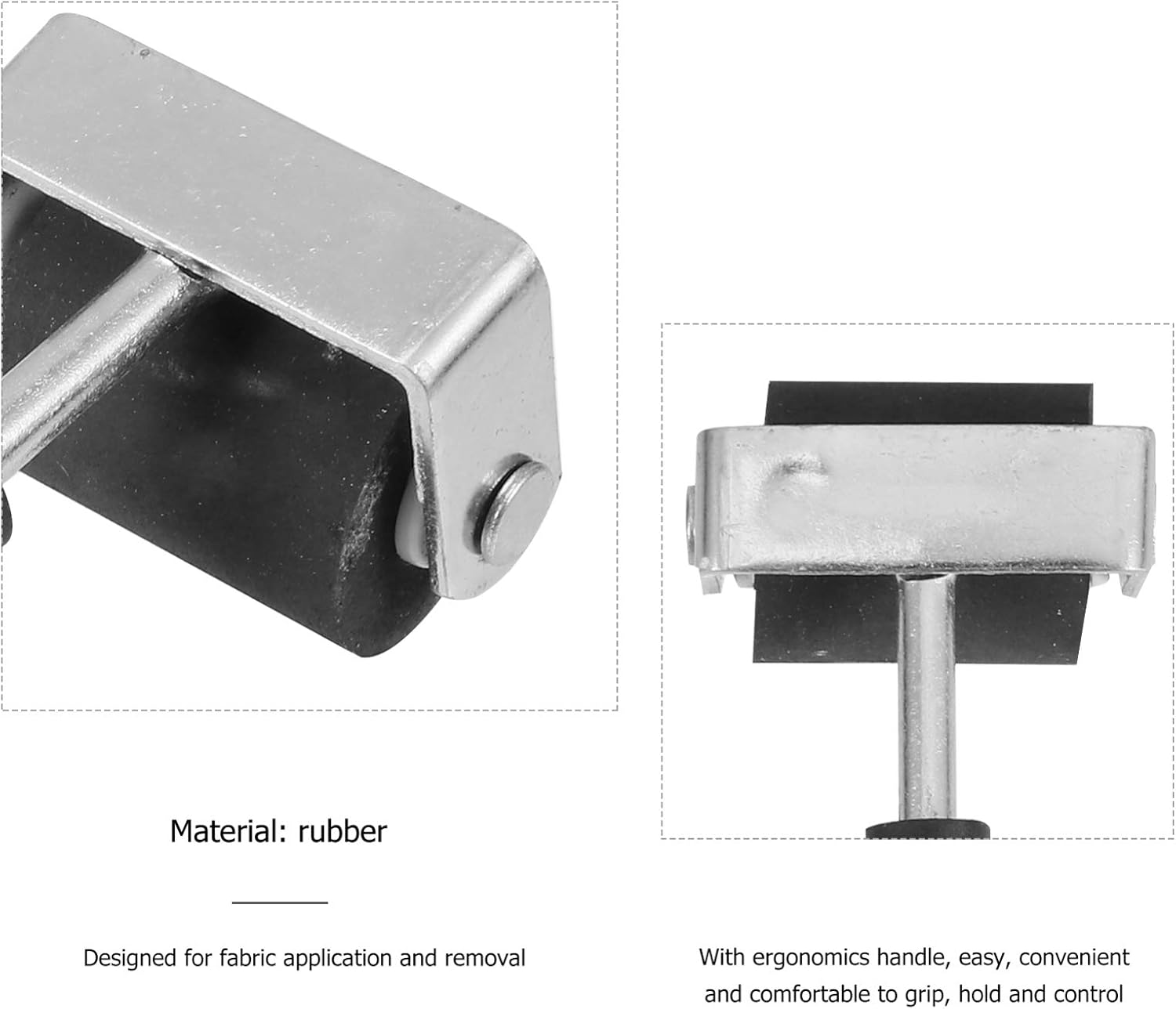 Hemobllo Rubber Roller for Printmaking and Crafting Nonslip Handle for Spreading Ink Smooth for Scrapbooking and Stamping