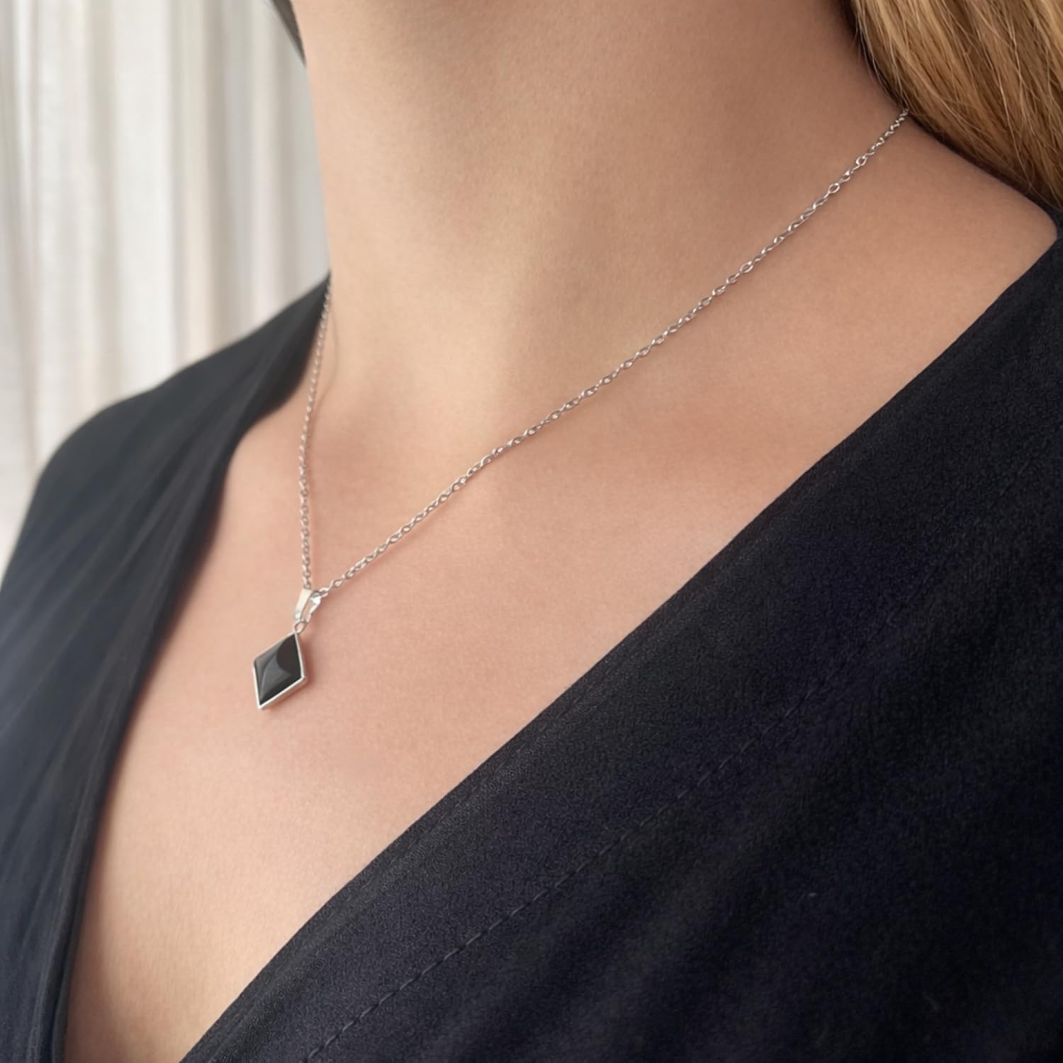 ASTER ALHELÍ - Conjunto Collar y Pendientes Mujer Piedras Naturales - Joyas Acero Inoxidable Mujer - Conjunto Joyería Elegante y Ligero - Set Collar y Pendientes Regalo Mujer